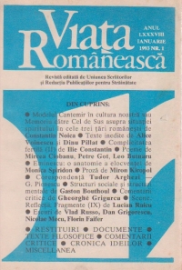 Viata Romaneasca, Nr. 1/1993