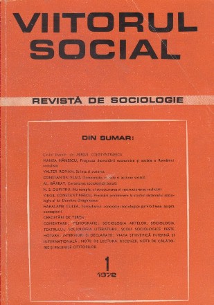 Viitorul Social. Revista de Sociologie, Nr. 1/1972