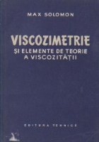 Viscozimetrie elemente teorie viscozitatii