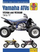 Yamaha Yfz450/450r Atv, 2004-2017 Haynes Repair Manual